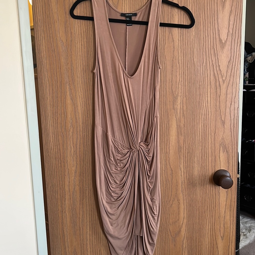 Tan forever 21 dress. Size small